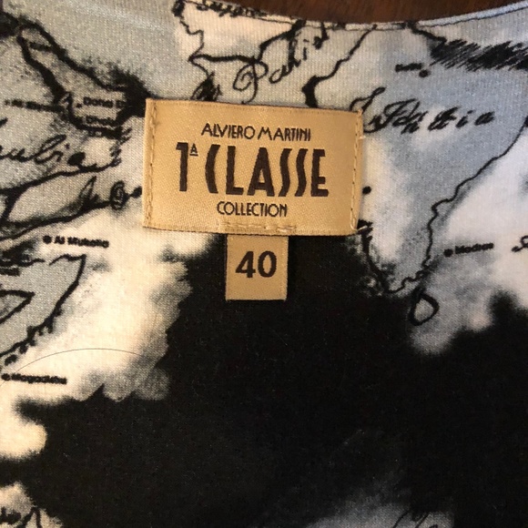 Alviero Martini Prima Classe Geo Line Dress It 40 - Picture 6 of 8
